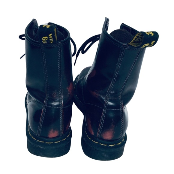 DR Martens Cherry Lace Red Docs 1460 Boots Size 38 - Picture 4 of 16